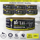 Acari Ciar De`Lux Dog Human Grade Утка с овощами (ломтики в желе) 100 г.