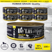 Acari Ciar De`Lux Dog Human Grade Утка (ломтики в желе) 100 г.