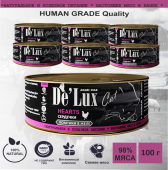 Acari Ciar De`Lux Cat Human Grade Сердечки (ломтики в желе) 100 г.