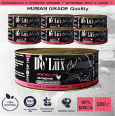 Acari Ciar De`Lux Cat Human Grade Желудочки (ломтики в желе) 100 г.