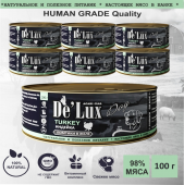 Acari Ciar De`Lux Dog Human Grade Индейка (ломтики в желе) 100 г.