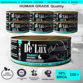 Acari Ciar De`Lux Cat Human Grade Кролик (ломтики в желе) 100 г.