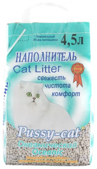 Pussy-Cat Впитывающий Океанический наполнитель, 4,5л (Зеленый пакет) |  | 2.8кг